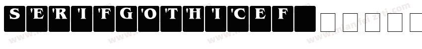 SerifGothicEF 字体转换